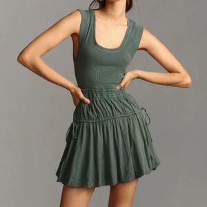 Daily Practice by Anthropologie Mini Bubble Dress Summer Dress Coastal XXS